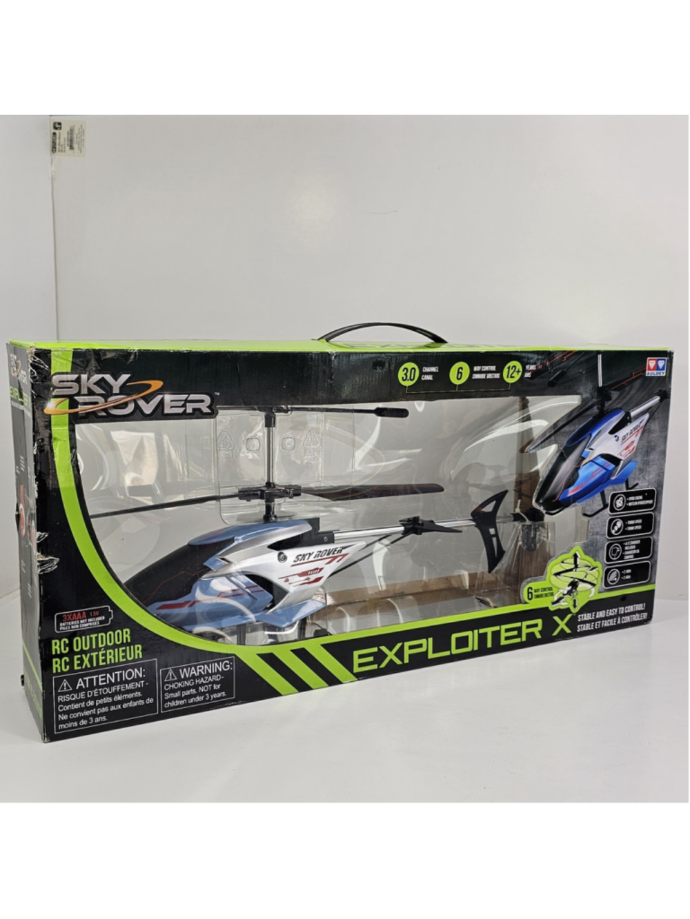 Sky Rover Exploiter X RC Outdoor Helicopter Auldey 2.4GHz New Sealed Box Wear